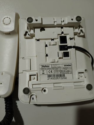 Teléfono Fijo/Inalámbrico Telefónica Beige/Gris