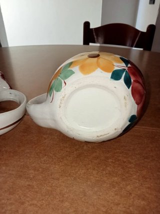 Coppia Galline Vintage Ceramica