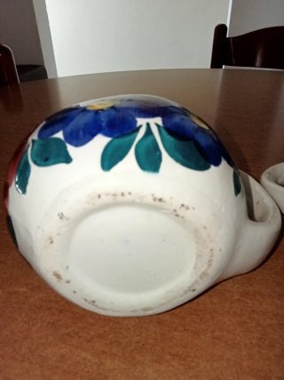 Coppia Galline Vintage Ceramica