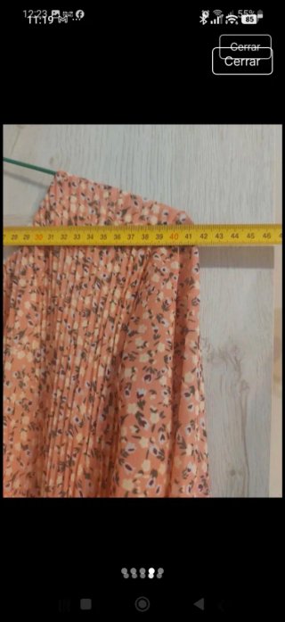 Vestido Bohemio Plisado Manga Larga