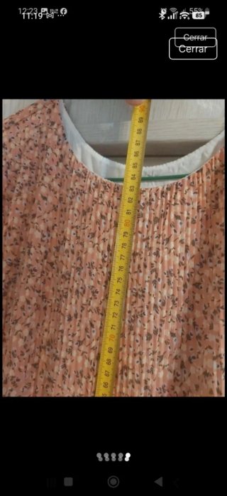 Vestido Bohemio Plisado Manga Larga