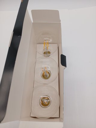 Eglo set de 3 lámparas de filamento LED con casquillo E27, bombillas vintage Edison transparentes, 4 vatios cada una, bombillas
