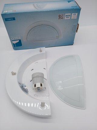EGLO Lámpara de pared Planet 1, lámpara led de interior de acero y cristal, lámpara de salón en blanco y transparente, lámpara d