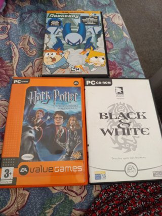 Lote 3 Juegos PC: Robotboy, Harry Potter, Black &