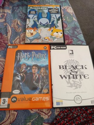 Lote 3 Juegos PC: Robotboy, Harry Potter, Black &