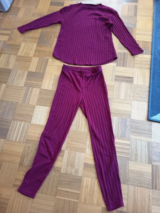 Conjunto acanalado Shein