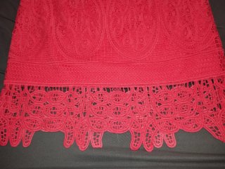 Falda Cortefiel crochet rosa