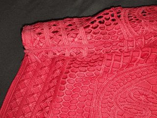 Falda Cortefiel crochet rosa