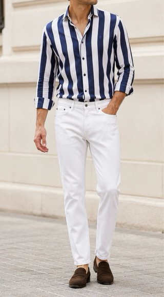 Vaqueros Pull&Bear Slim Fit Blancos T44