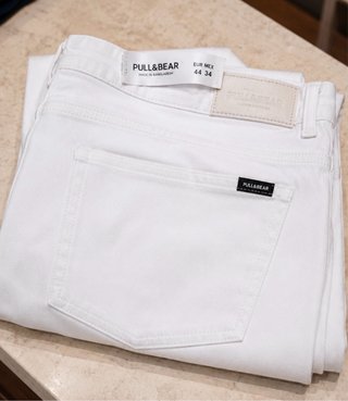 Vaqueros Pull&Bear Slim Fit Blancos T44