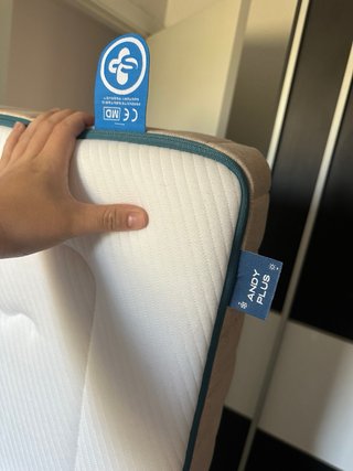 Cuna de bebé blanca con colchón