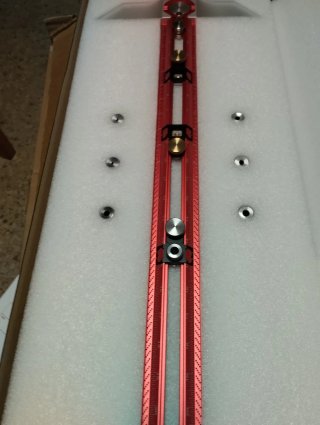 Escuadra carpintería aluminio roja
