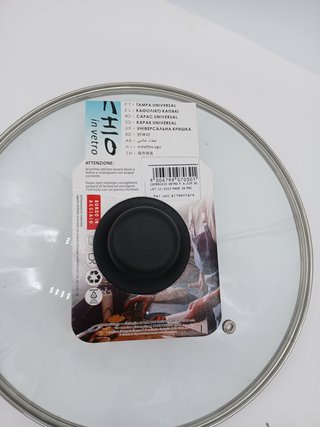 Zanetti - Coperchio in vetro con manico per pentole e padelle, diametro 30 cm