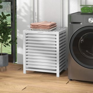 Cesto ropa colada caja bambu capacidad 55l bolsa
