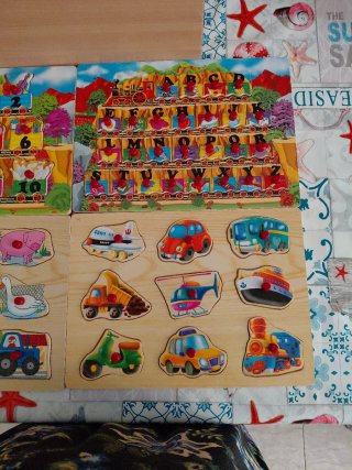 Puzzles educativos de madera