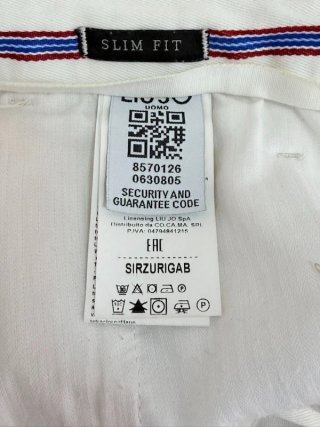 Liu Jo Pantaloni Uomo Taglia 50 Bianchi