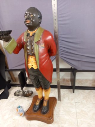 Estatua Mayordomo Vintage gran tamaño