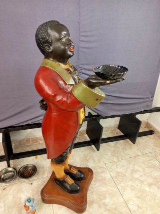 Estatua Mayordomo Vintage gran tamaño