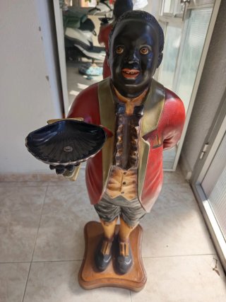 Estatua Mayordomo Vintage gran tamaño