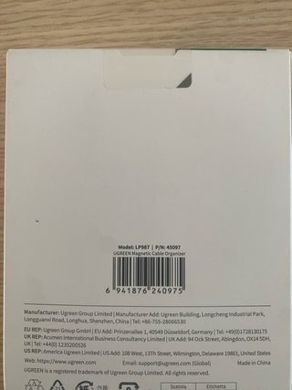 Organizzatore Magnetico UGREEN per Cavi