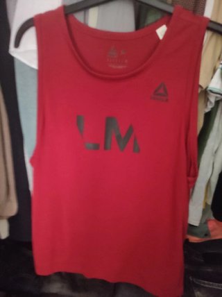 Camiseta Les Mills M Reebok Roja