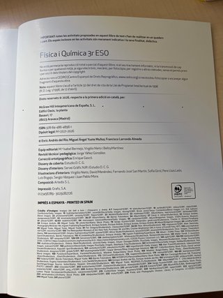 Fisica i quimica 3r ESO edicion 2026