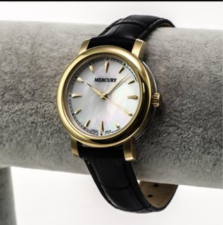Reloj Mercury Mujer Oro y Blanco