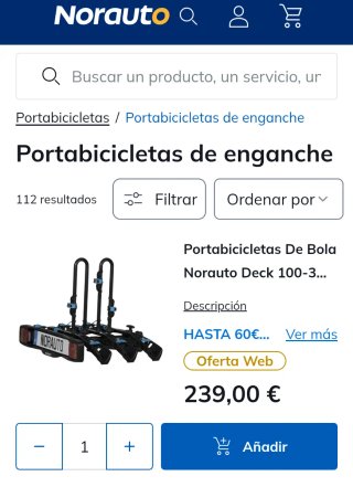 Portabicicletas Rapidbike 3 bola