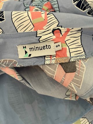 Vestido Minueto Estampado Bañistas Talla S