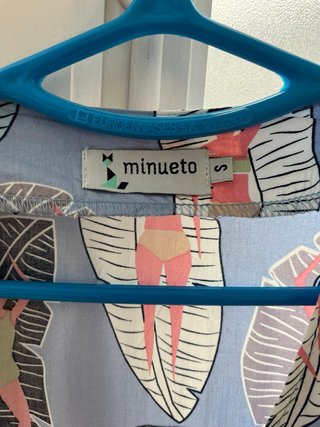 Vestido Minueto Estampado Bañistas Talla S