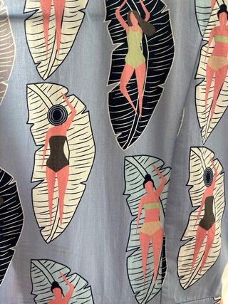 Vestido Minueto Estampado Bañistas Talla S