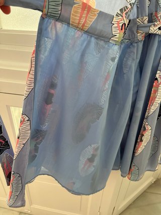 Vestido Minueto Estampado Bañistas Talla S