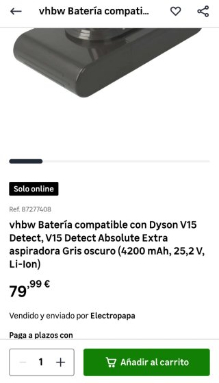 Batería aspiradora