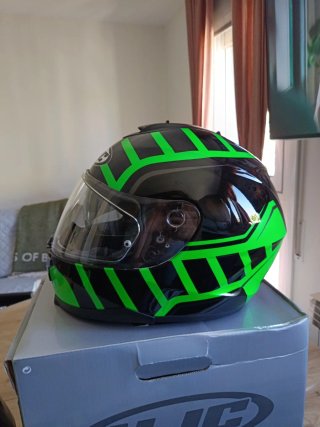 Cascos HJC Negro y Verde