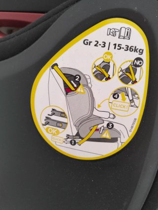 Silla Auto Grupo 2/3 Isofix 15-36kg