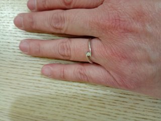 Anillo Time Road Oro Blanco Diamante