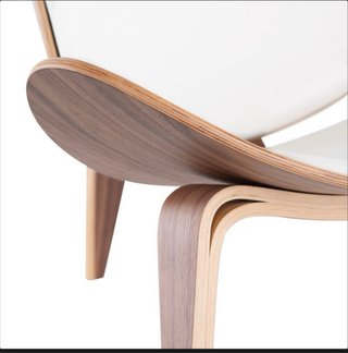 Juego 2 sillones madera y piel + mesa centro