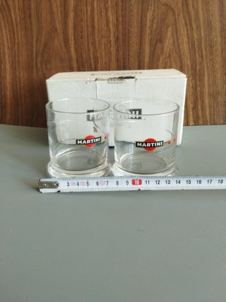 2 Bicchieri Martini in Cristallo