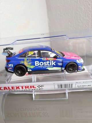 COCHE SCALEXTRIC AUDI RS3 BOSTIK NUEVO