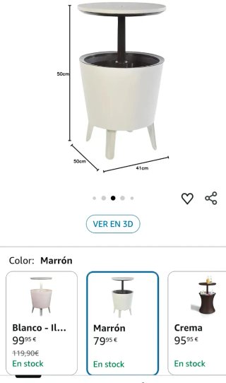 Tavolo Frigo per Esterni e Giardino 30 L
