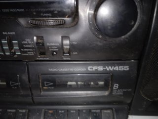 Radio Cassette Sony CFS-W466 Negro