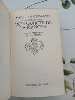El Ingenioso hidalgo Don Quijote de la Mancha