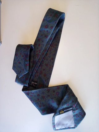Corbata Balenciaga Seda Estampada