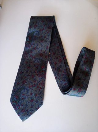 Corbata Balenciaga Seda Estampada