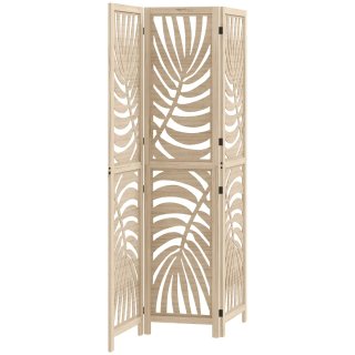Biombo Decorativo Madera Hoja Palma