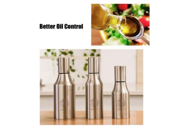 Aceitera Acero Inox. Antifugas 1L