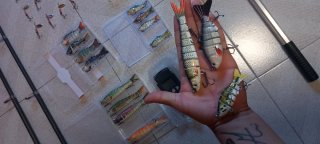 Kit pesca completo señuelos y cañas