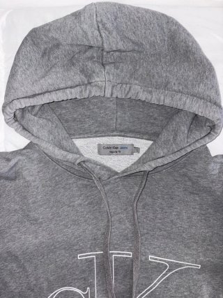 Sudadera Calvin Klein Gris con Logo