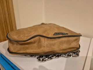Bolso de piel estampado serpiente