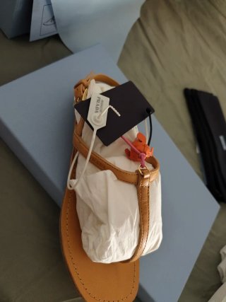 Sandalias Prada Marrón y Naranja